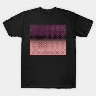 Purple and pink  gradient w.metallic pattern T-Shirt